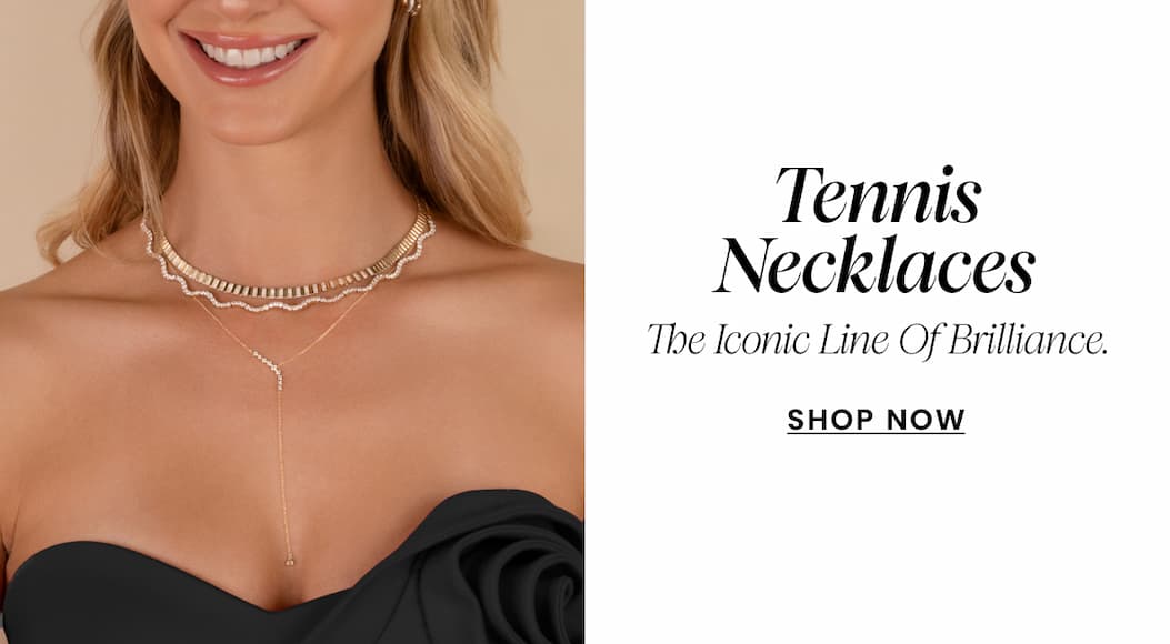 Tennis Necklaces. The iconic line of brilliance. SHOP NOW!