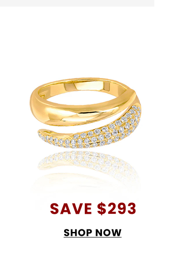 Thick Pave Swirl Dome Ring