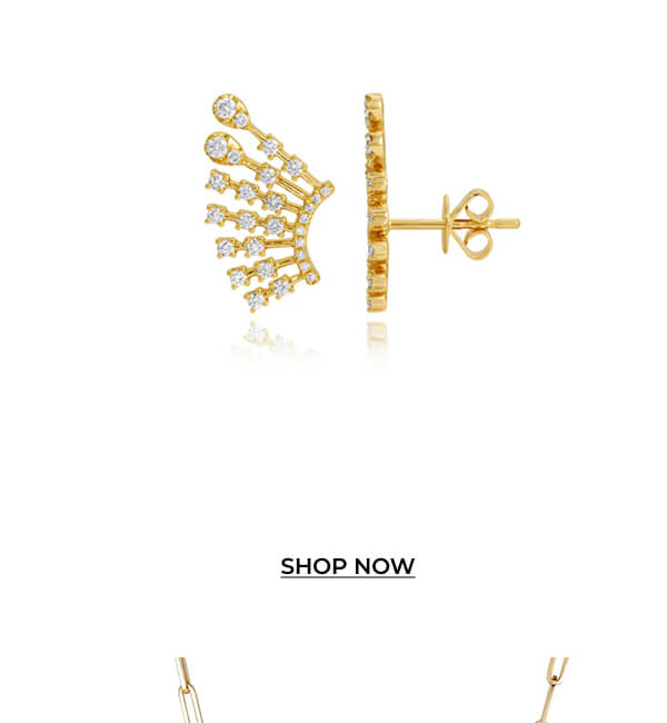 Splash Diamond Ear Climber