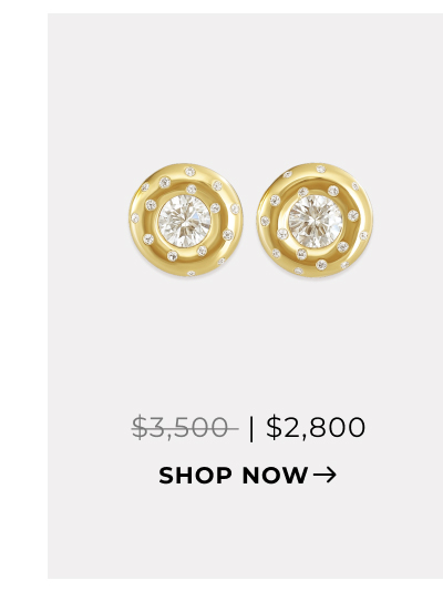 Dome Cloud Scattered Diamonds Earrings