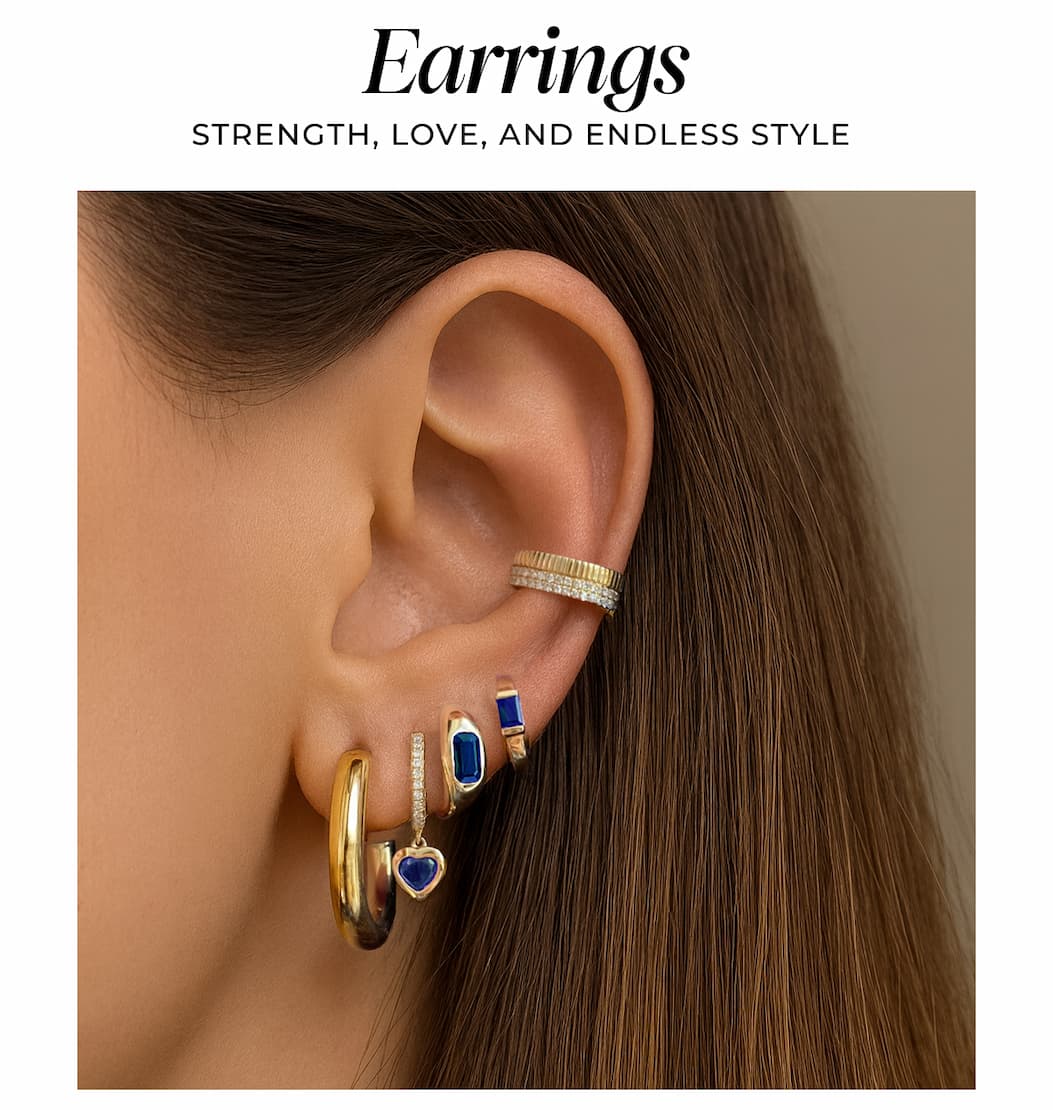 Earrings. 
