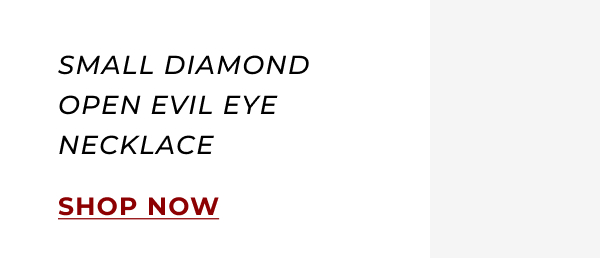 Small Diamond Open Evil Eye Necklace
