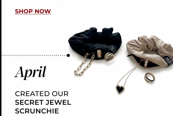 APRIL. Created our Secret Jewel Scrunchie