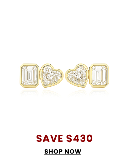 Two Multi Shape Lab Diamond Earrings