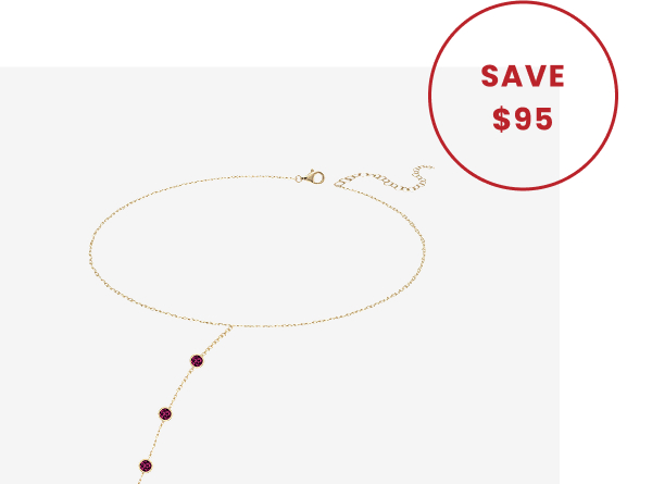 Five Round Bezel Gemstones Hand Chain