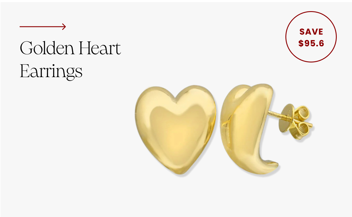 Golden Heart Earrings