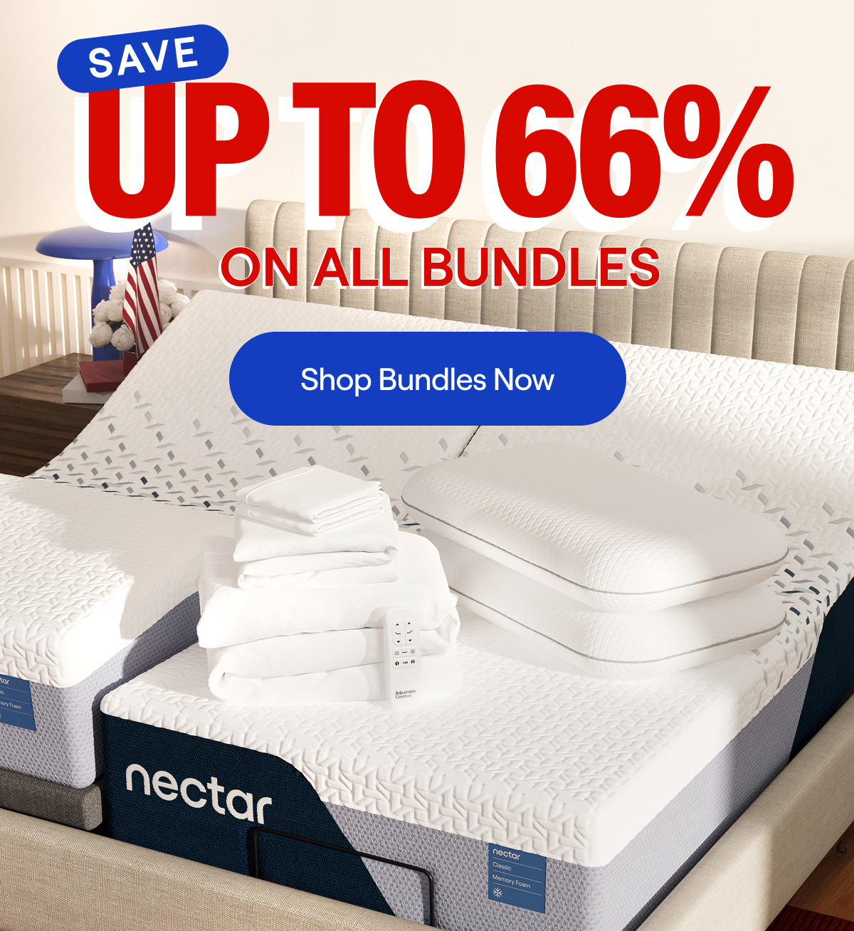 Save Up to 66% on Nectar Bed + Frame Bundles