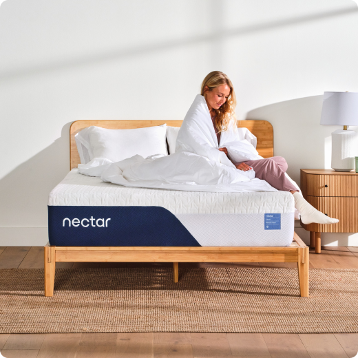 Nectar Mattress with Model - Visual