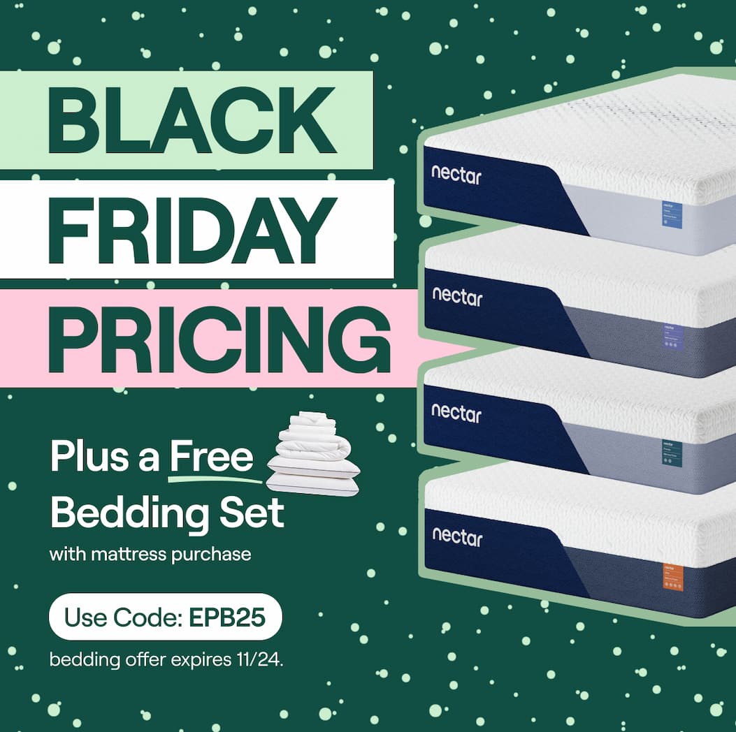 FREE Bedding Set with Mattress Purchase + Early Black Friday Pricing!