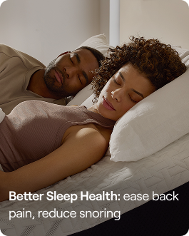 Better Sleep Health: ease back pain, reduce snoring
