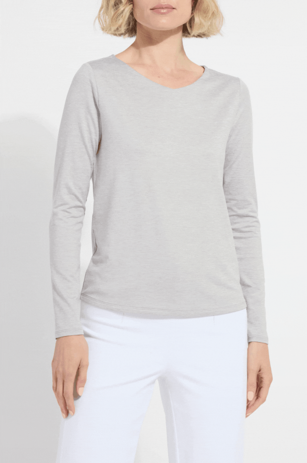 Lysséntial Long Sleeve top made with COOL-FRESH™ ECO Jersey for all-day comfort and moisture-wicking performance.