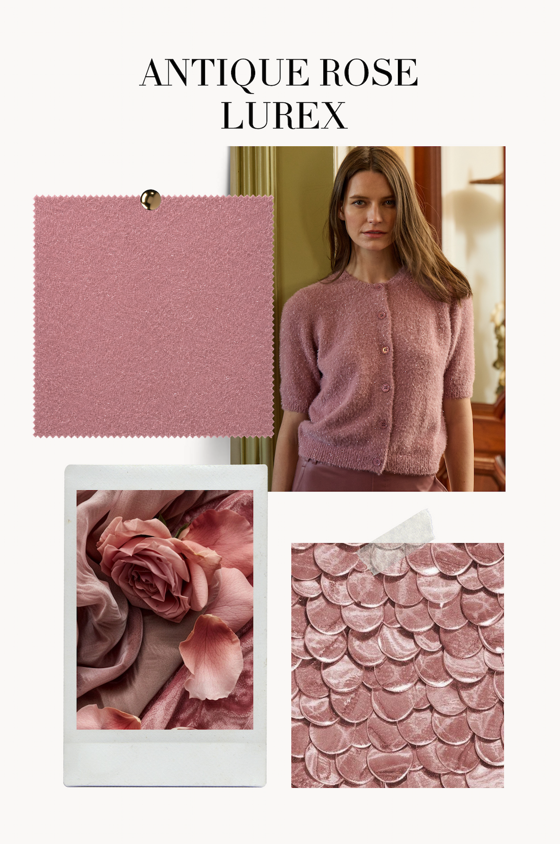 Antique Rose Lurex