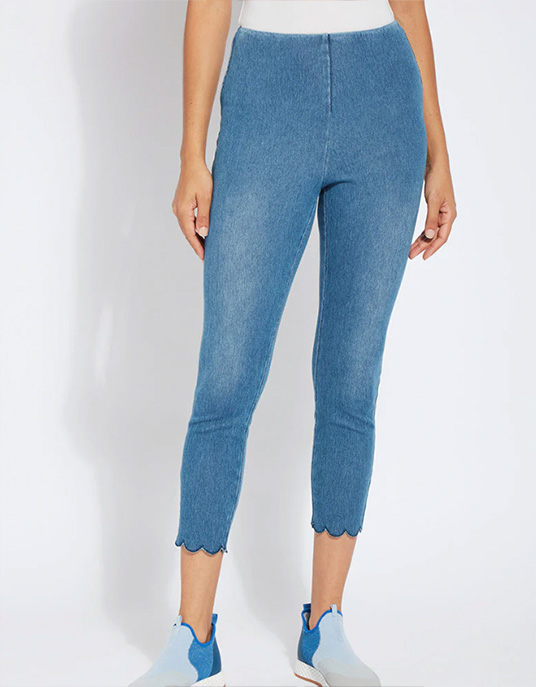Scallop Hem Denim (25.5" Inseam)