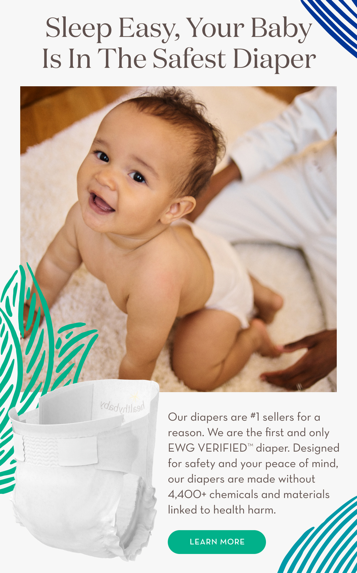 Meet Our EWG VERIFIED Diaper Healthynest Baby