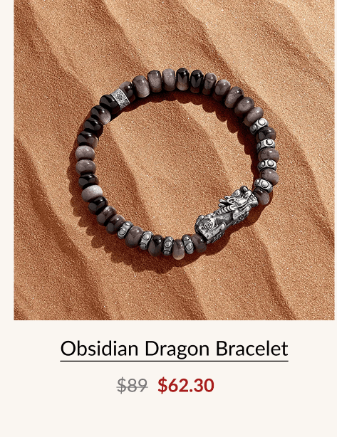 Obsidian Dragon Bracelet