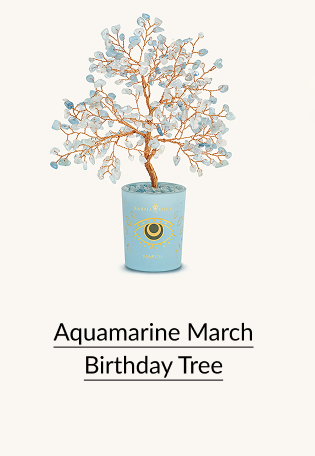Aquamarine March Birthday Tree