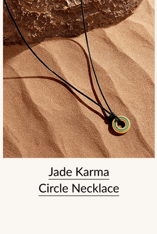 Jade Karma Circle Necklace