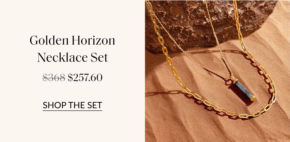 Golden Horizon Necklace Set