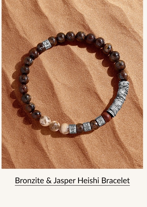 Bronzite & Jasper Heishi Bracelet