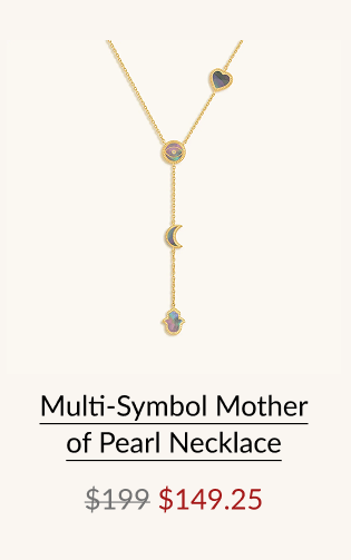 Multi-Symbol Mother of Pearl Necklace