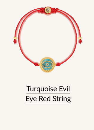 Turquoise Evil Eye Red String