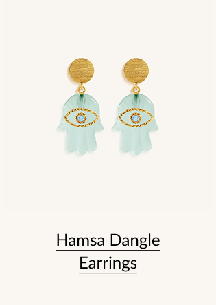 Hamsa Dangle Earrings