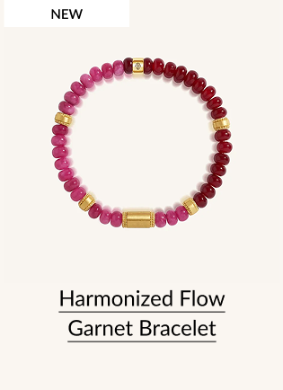 Harmonized Flow Garnet Bracelet