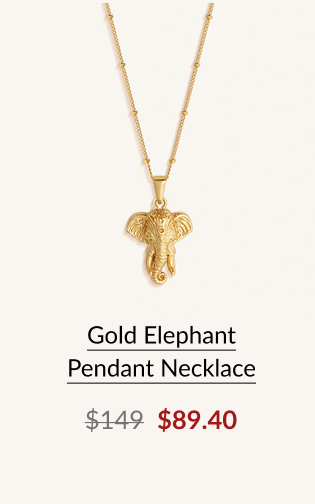 Elephant Gold Neckalce