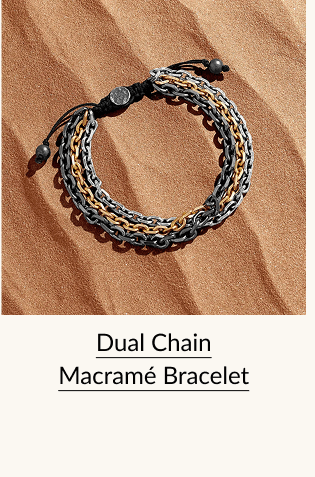 Dual Chain Macramé Bracelet