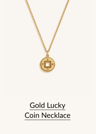 Gold Lucky Coin Necklace