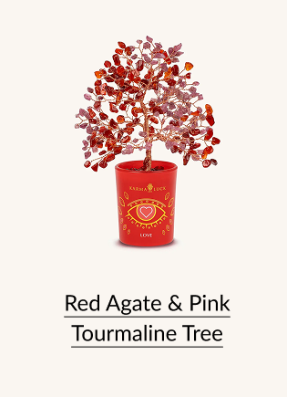 Red Agate & Pink Tourmaline Tree