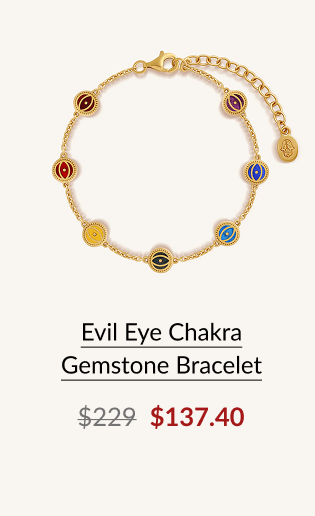 Evil Eye Chakra Gemstone Bracelet