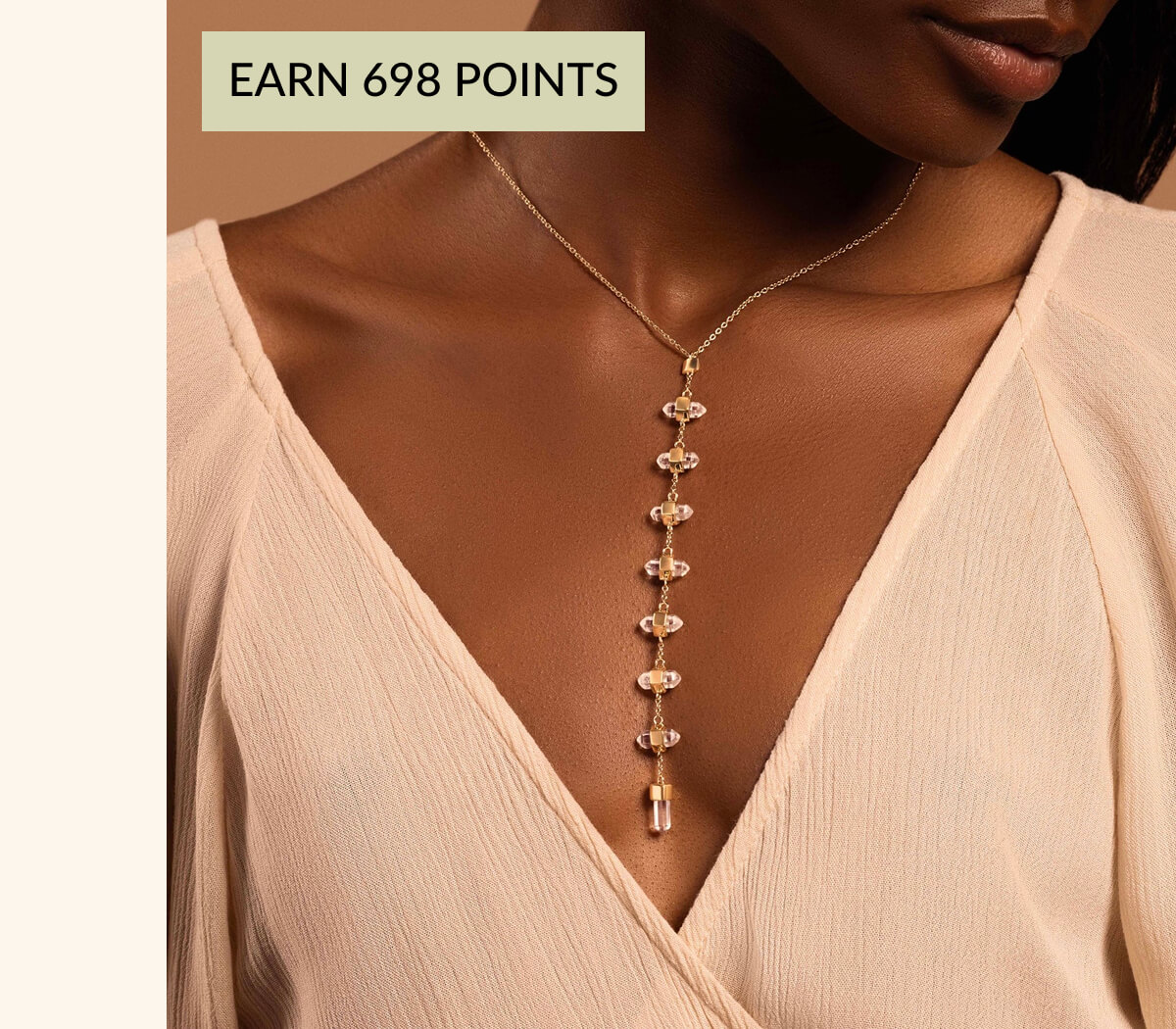 Magnified Vibrations - Clear Quartz Necklace