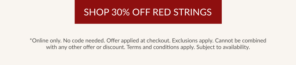 SHOP 30% OFF RED STRINGS