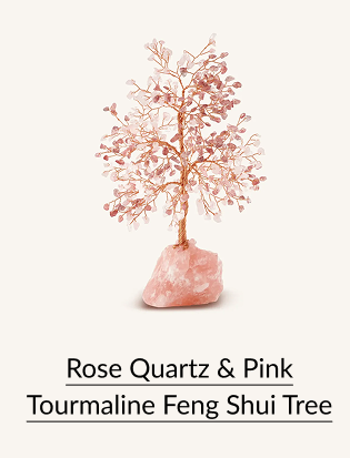 Rose Quartz & Pink Tourmaline Feng Shui Tree