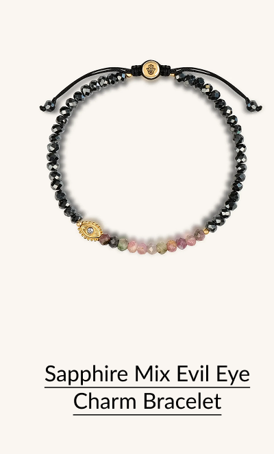 Grounded in Love - Evil Eye Tourmaline Hematite Bracelet