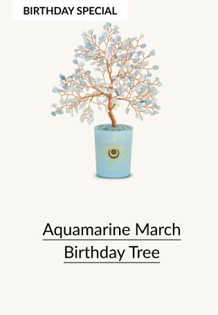 BIRTHDAY SPECIAL Aquamarine March Birthday Tree