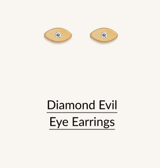 Diamond Evil Eye Earrings