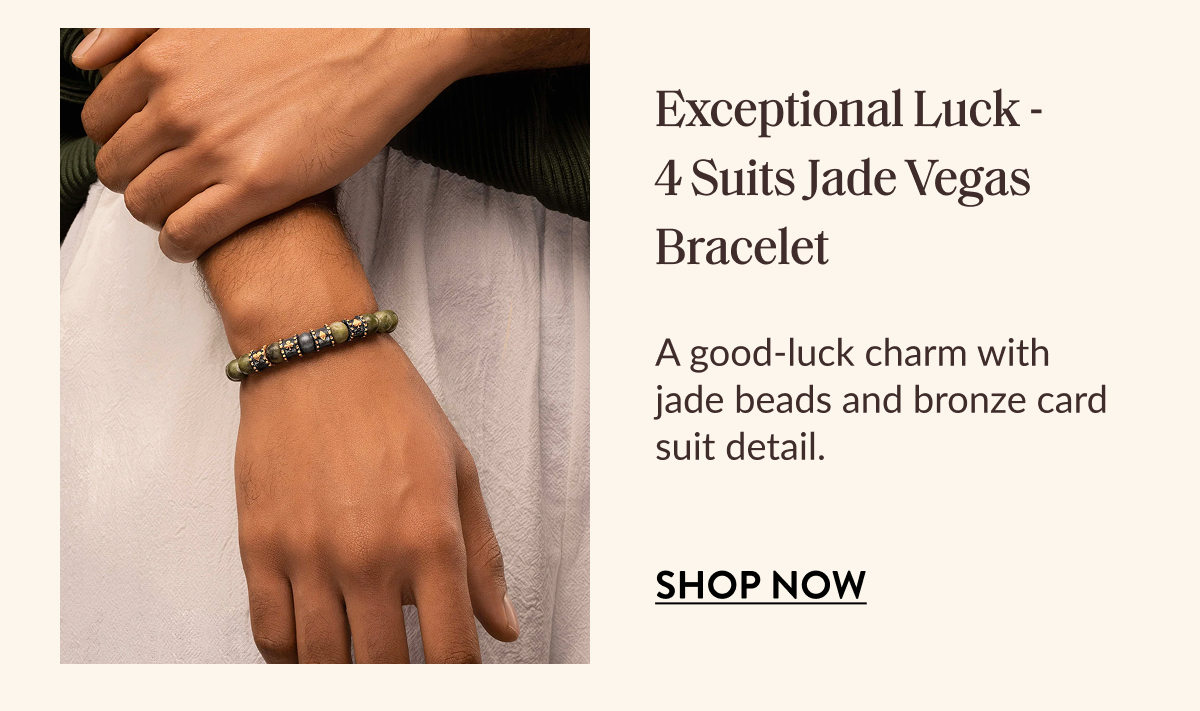 Exceptional Luck - 4 Suits Jade Vegas Bracelet