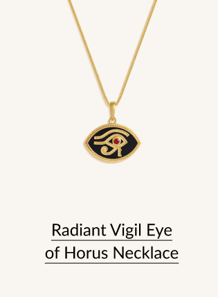 Radiant Vigil Eye of Horus Necklace