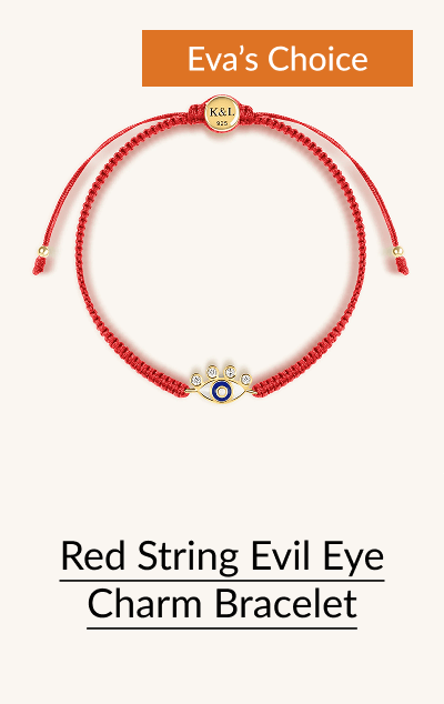 Red String Evil Eye Charm Bracelet