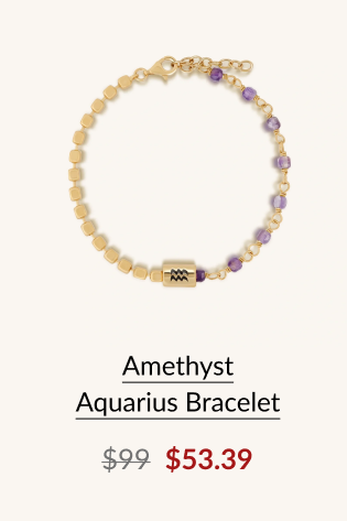 Amethyst Aquarius Bracelet