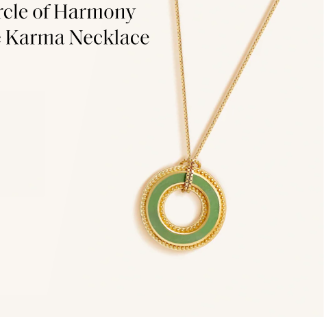Circle of Harmony Jade Karma Necklace