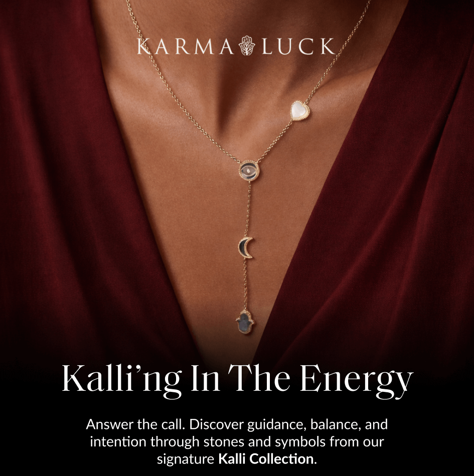 Kalling In The Energy Answer the call. Discover guidance, balance, and intention through stones and symbols from our signature Kalli Collection. For a limited time, buy 2+ and receive 25% off all jewelry. SHOP KALLI