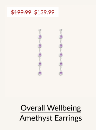 Overall Wellbeing Amethyst Earrings