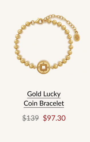 Gold Lucky Coin Bracelet