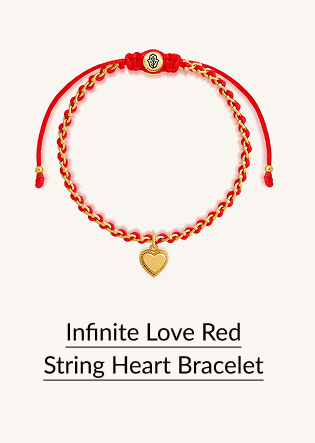 Infinite Love Red String Heart Bracelet