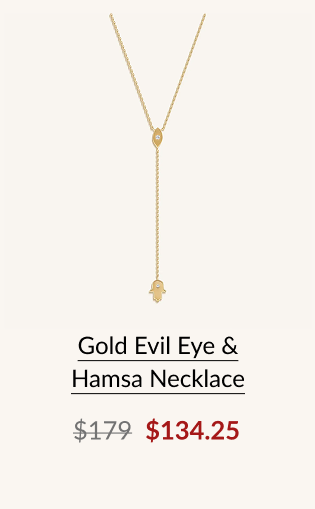 Gold Evil Eye & Hamsa Necklace