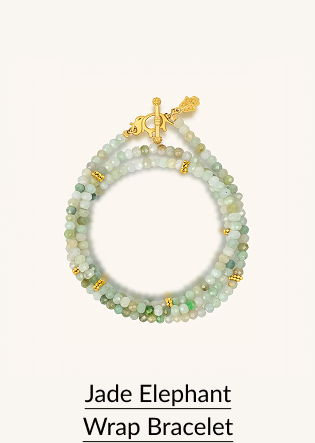 Jade Elephant Wrap Bracelet