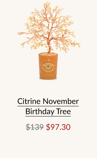 Citrine November Birthday Tree
